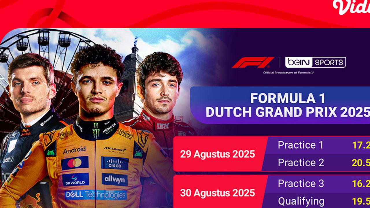 Live Streaming F1 Dutch Grand Prix 2025 Eksklusif di Vidio