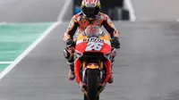 Pebalap Repsol Honda, Dani Pedrosa, masih akan bekerja keras untuk menyesuaikan setelan motor dan ban di MotoGP Jerman. (MotoGP)