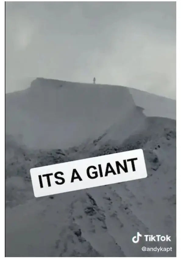 TikToker Meninggal Usai Unggah Video yang Diklaim sebagai Raksasa di Puncak Gunung