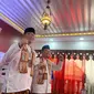 Bakal pasangan cagub-cawagub Jakarta yang diusung KIM Plus, Ridwan Kamil-Suswono mendaftar sebagai peserta Pilgub Jakarta 2024 di Kantor KPU Jakarta. (Liputan6.com/Muhammad Radityo Priyasmoro)