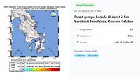 Gempa Hari Ini Selasa 3 Juni 2025 di Indonesia: Dua Kali Getarkan Konawe, Sultra