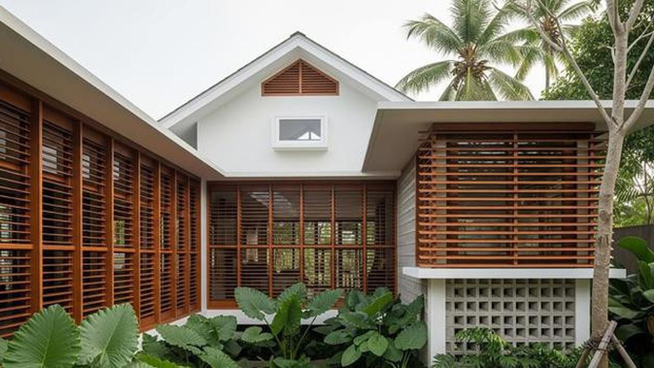 12 Desain Rumah Minimalis Sejuk Nyaman Tanpa AC di Iklim Tropis, Anti Gerah &amp; Hemat Listrik