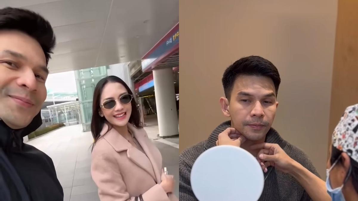 7 Potret Ririn Dwi Ariyanti dan Jonathan Frizzy ke Korea, Kompak Operasi Kecantikan