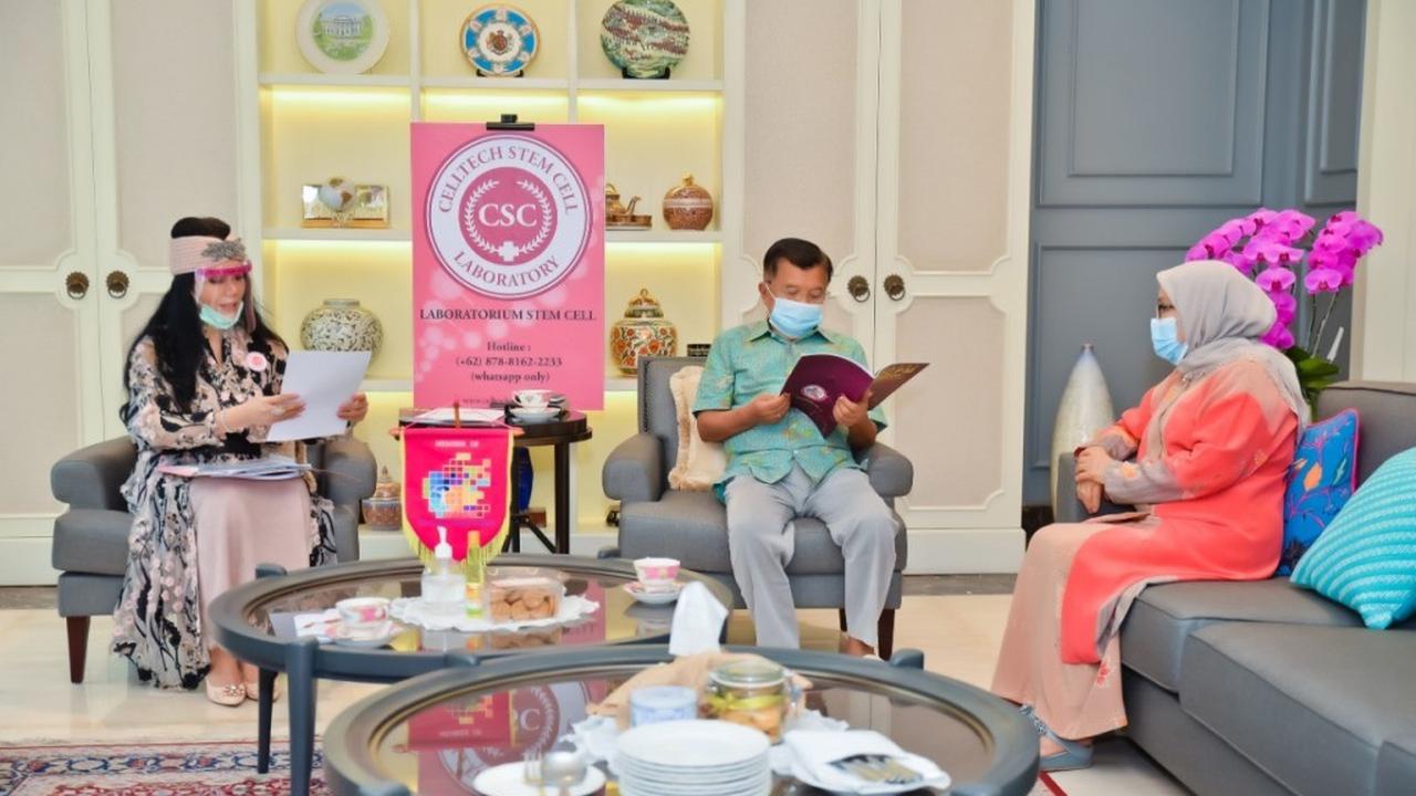 Jusuf Kalla Jalani Steam Cell Quantum di Celltech International Indonesia