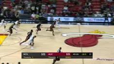 Berita video game recap NBA 2017-2018 antara Brooklyn Nets melawan Miami Heat dengan skor 110-109.