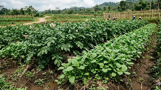 Tanaman pendamping kentang (Foto: Gemini AI)