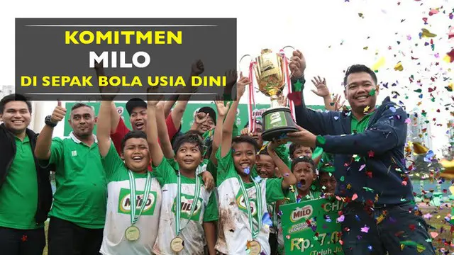 Berita video komitmen MILO untuk pembinaan sepak bola usia dini di Indonesia dengan MILO Football Championship 2017.