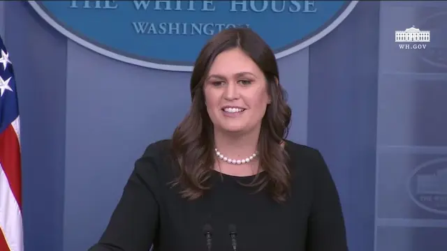 Sarah Sanders, Jubir Gedung Putih,
