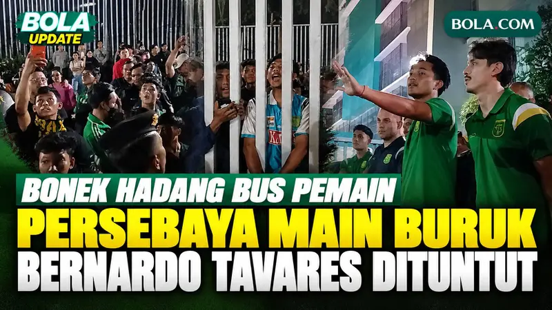 Bonek Hadang Bus Pemain Persebaya Usai Ditahan Persijap 1-1, Bernardo Tavares Jadi Sasaran Tuntutan