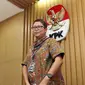 Pelaksana Harian Kepala Biro Humas KPK Yuyuk Andriati jelang konferensi pers terkait penetapan tersangka baru kasus tipikor e-KTP, Jakarta, Jum'at (30/9). (Liputan6.com/Helmi Afandi)