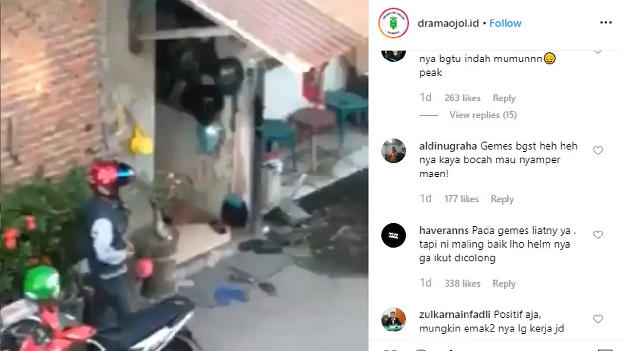 Sebuah video mendadak viral setelah memperlihatkan detik-detik seorang pria berhasil melakukan pencurian sepeda motor