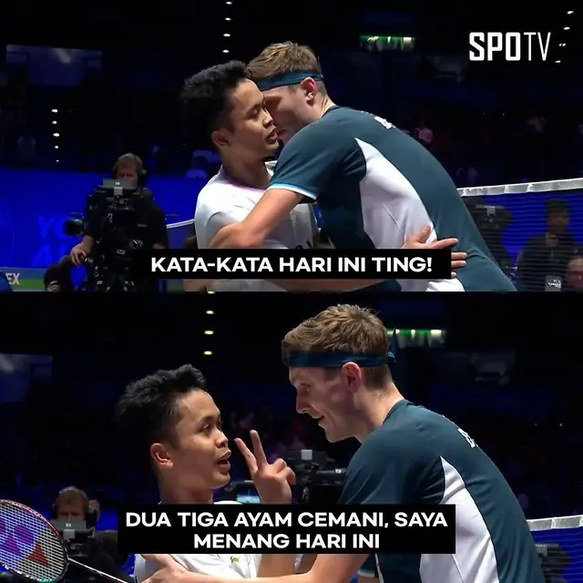 6 Meme Ginting dan Viktor Axelsen di Babak QF All England 2024 Ini Bikin Ngakak