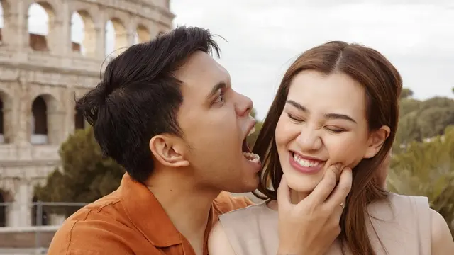 7 Momen Romantis Aaliyah Massaid dan Thariq Halilintar Bulan Madu di Roma, Italia