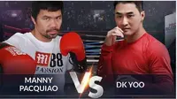 Manny Pacquiao menang dengan unanimous decision atas Youtuber Korea Selatan DK Yoo. Petinju legendaris Filipina itu masih memikirkan rencana naik ring tinju profesional lagi. (foto:&nbsp;M88 Mansion)