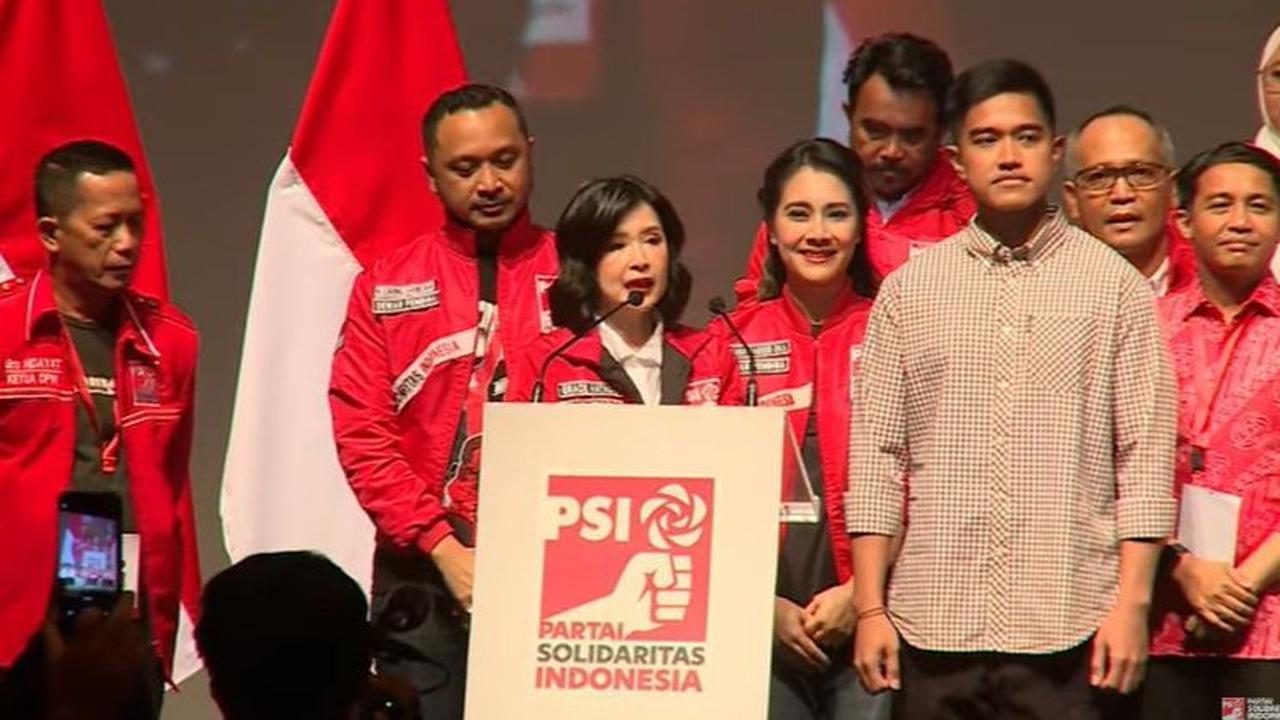 Pengumuman Kaesang disambut para elite dan kader PSI.<br>