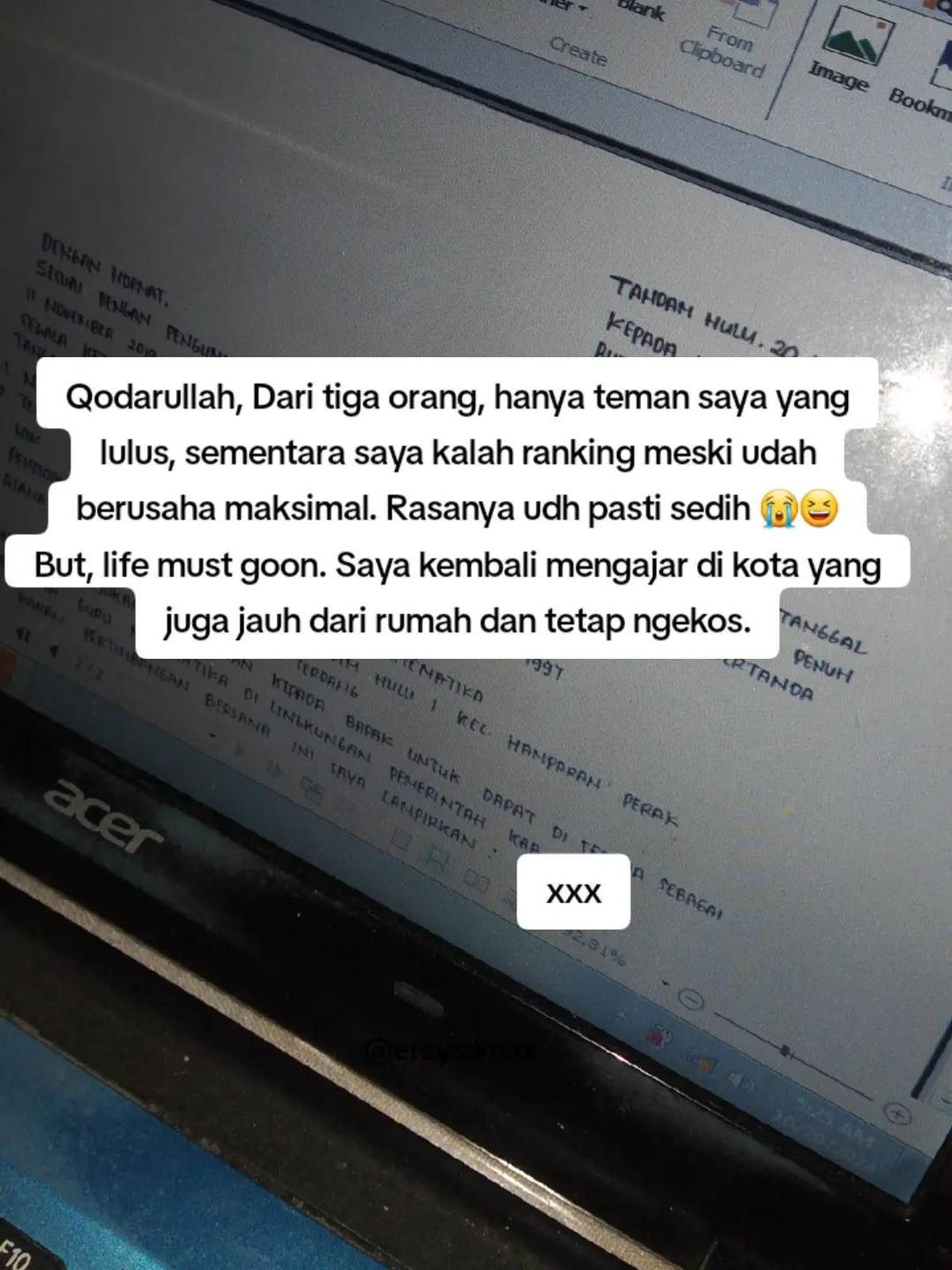 Tak Menyerah, Wanita Ini Bagikan Pengalamannya Pasca Gagal dari Tes CPNS