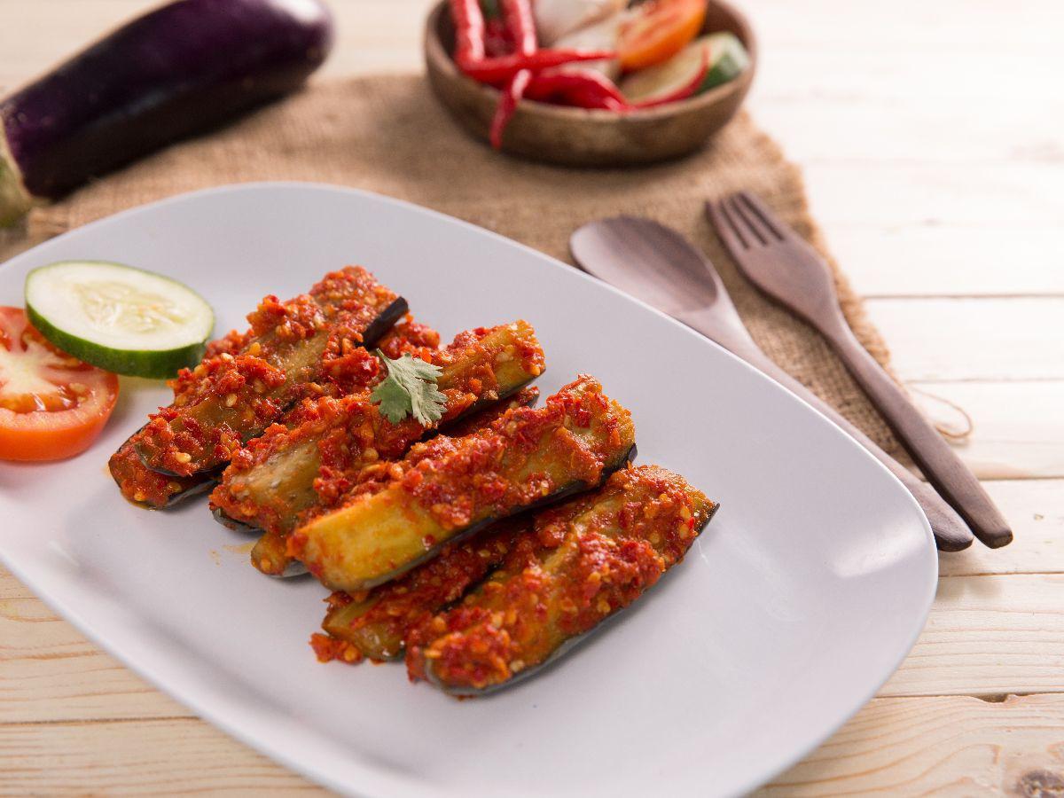 4. Terong Bakar Penyet
