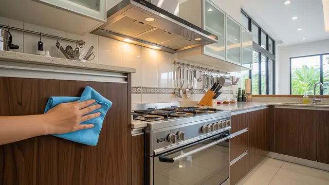 Minyak Menumpuk di Kitchen Set? Ini Tips Membersihkan Tanpa Merusak Lapisan