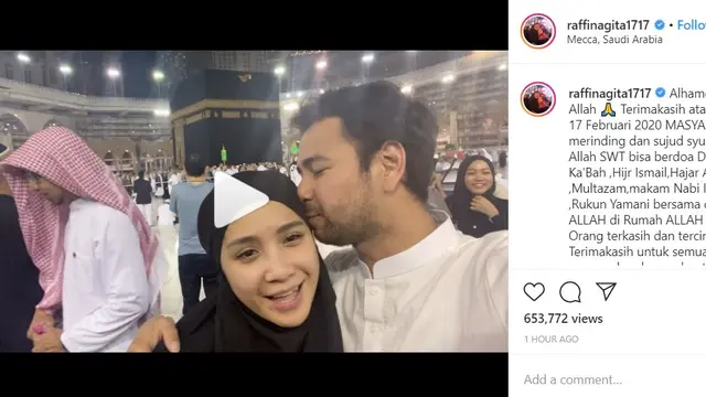 Raffi Ahmad dan Nagita Slavina (https://www.instagram.com/p/B8pfE86BoSx/)