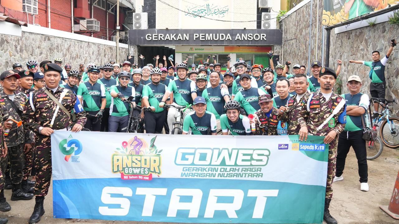 Kegiatan Ansor Gowes 90 KM
