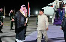 Tiba di Jeddah, Prabowo Disambut Dentuman Meriam Salvo