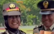Sama-sama Perwira TNI-Polri, Ayah dan Putrinya ini Punya Pangkat Satu Level