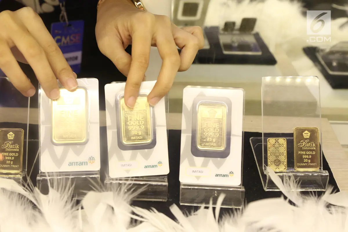 Harga Emas Antam Turun Rp 4.000 per Gram