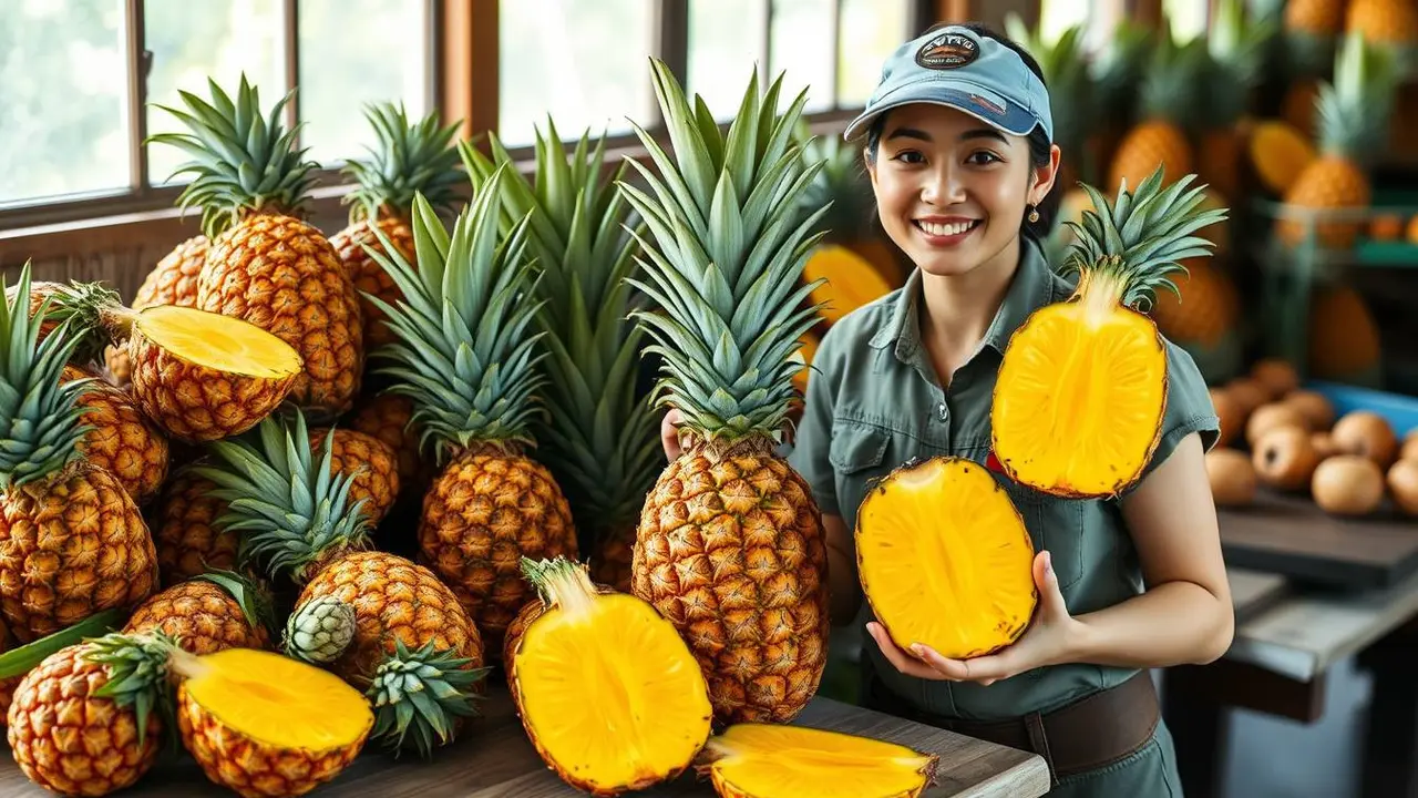 ciri ciri nanas matang