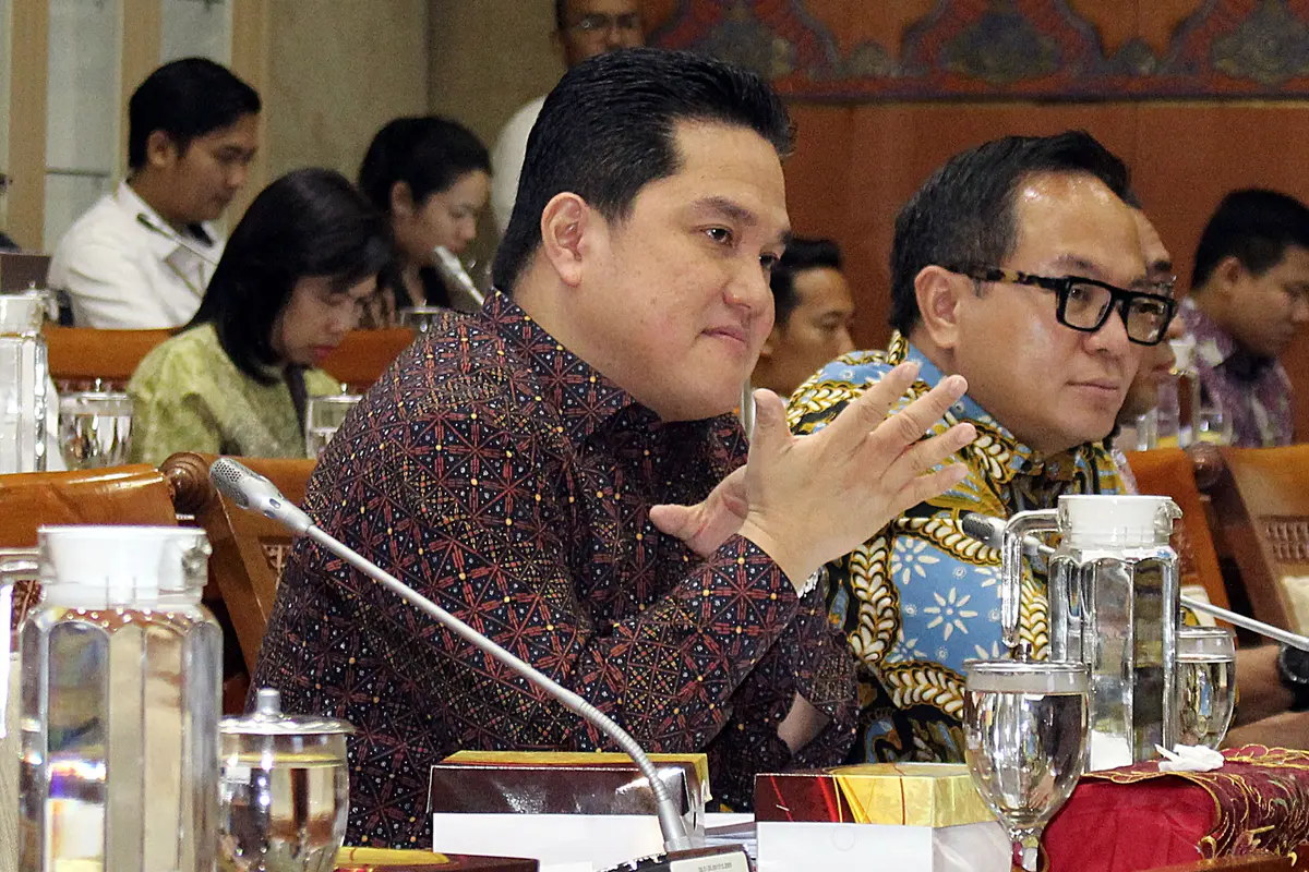 Erick Thohir Rapat Perdana di DPR