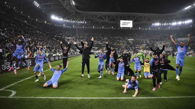Foto: Selangkah Lagi Segel Gelar Juara Liga Italia, Napoli Raih Kemenangan Dramatis di Markas Juventus