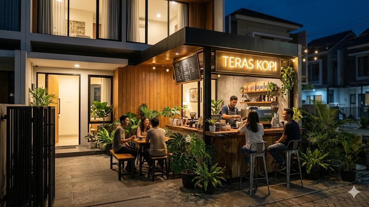 8 Coffee Corner Depan Rumah Minimalis yang Bikin Tetangga Penasaran, Dari Teras Biasa Jadi Spot Favorit