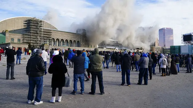 FOTO: Detik-Detik Kasino Trump Plaza Diledakkan