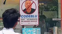Restoran di Lampung Pasang Stiker Foto Larangan Food Blogger Codeblu Masuk. (Dok: TikTok&nbsp;@kiyo.libare)