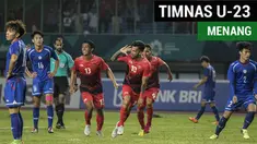 Timnas Indonesia U-23 meraih kemenangan 4-0 atas Timnas Chinese Taipei U-23 dalam pertandingan pertama di penyisihan Grup A Asian Games 2018, di Stadion Patriot Candrabhaga, Bekasi, Minggu malam (12/8/2018).