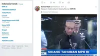 Trending Topic MPR RI, Tifatul Doakan Presiden Jokowi Gemuk