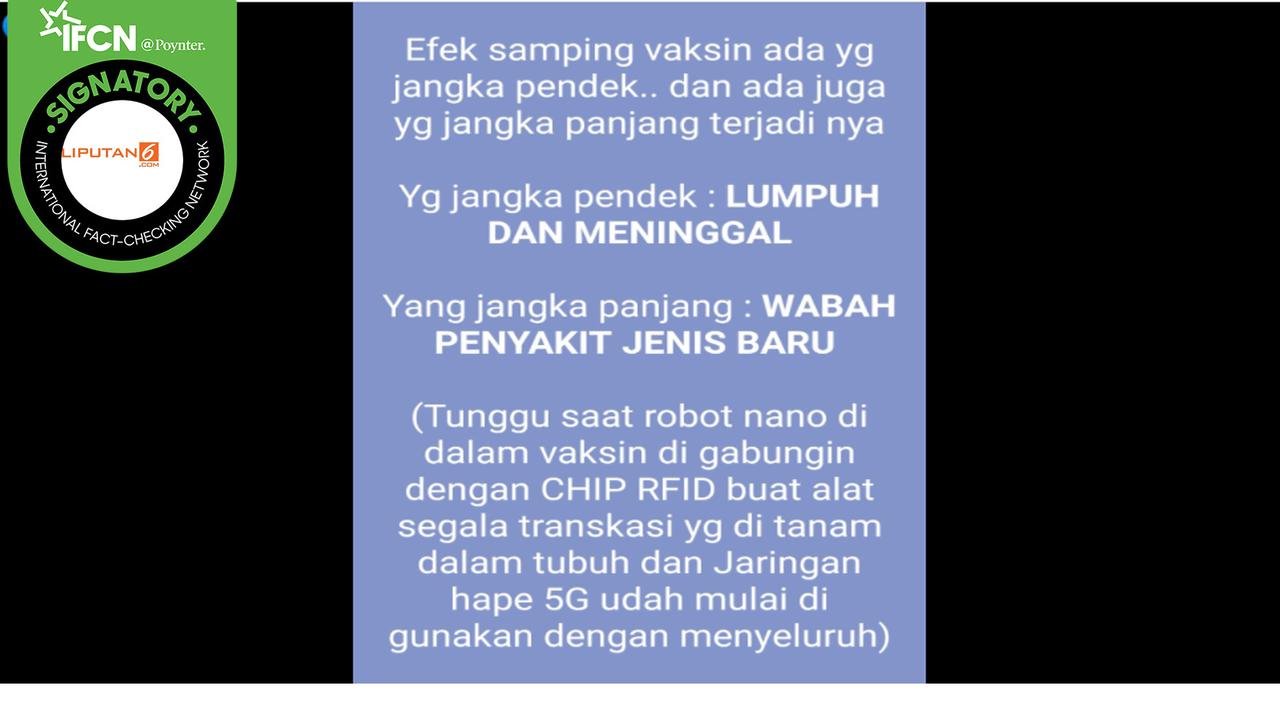Klaim vaksin berisi robot nano dan chip RFID