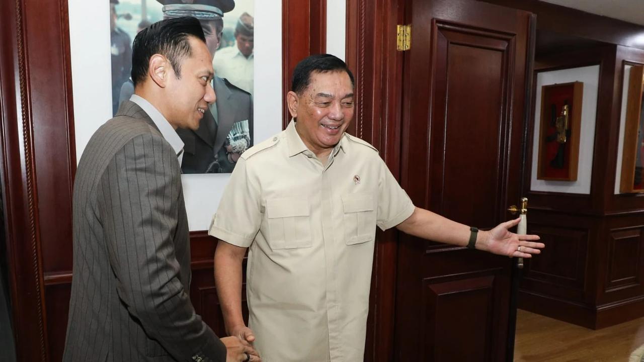 FOTO: AHY dan Menhan Perkuat Sinergi Infrastruktur dan Pertahanan