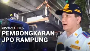 Pembongkaran JPO Rampung