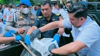 Komit Perangi Narkotika, Bea Cukai Hadiri Pemusnahan di Polda Aceh