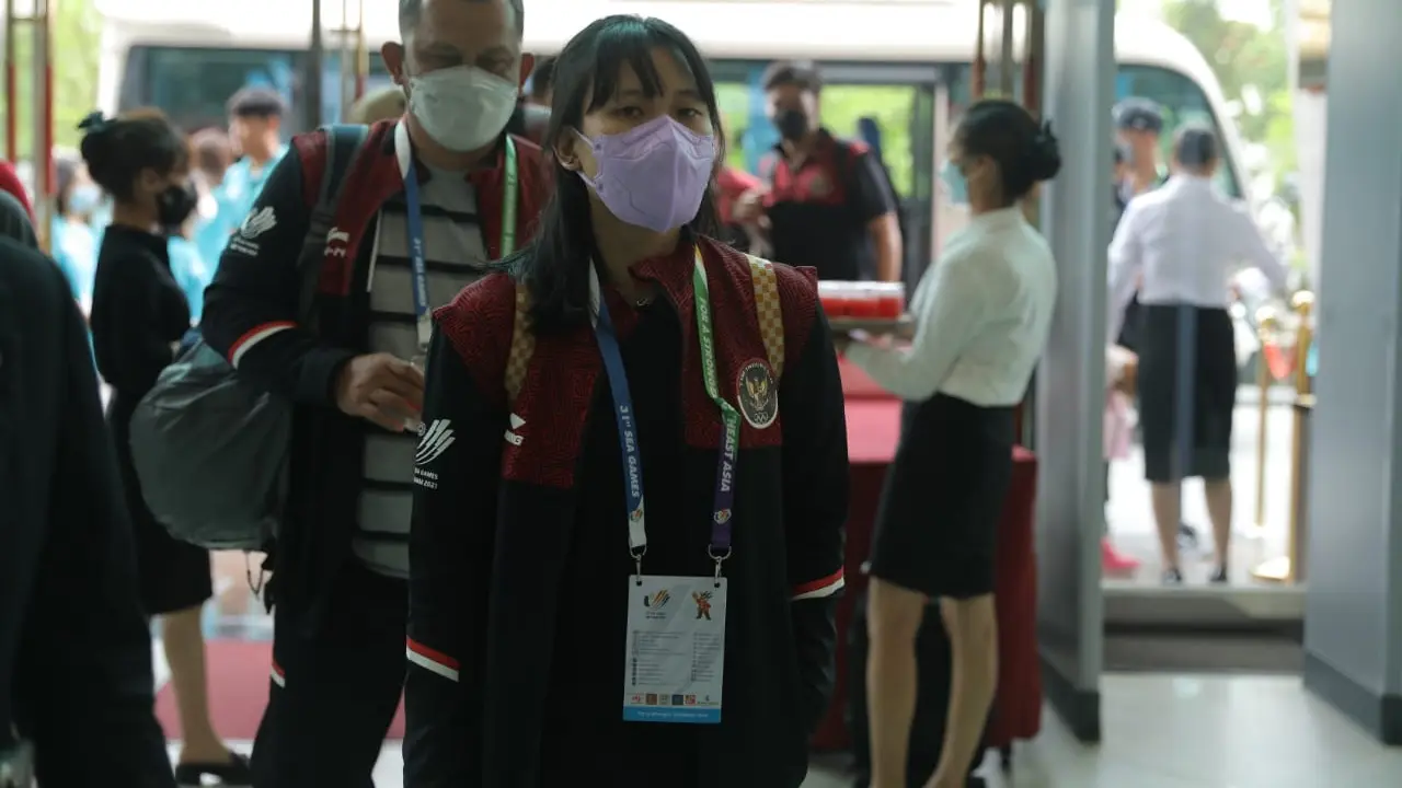 Tim bulutangkis Indonesia tiba di Vietnam, untuk menghadapi SEA Games 2021