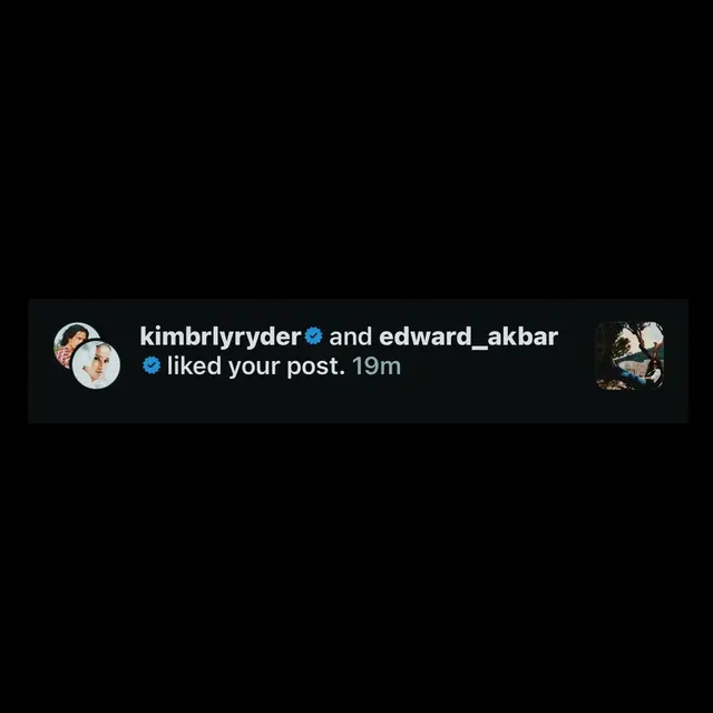 Unggahan Tamara Bleszynski tentang Kimberly Ryder dan Edward Akbar memberi tanda suka terhadap postingannya di instagram (https://www.instagram.com/p/C_NwOGYPT-L/)