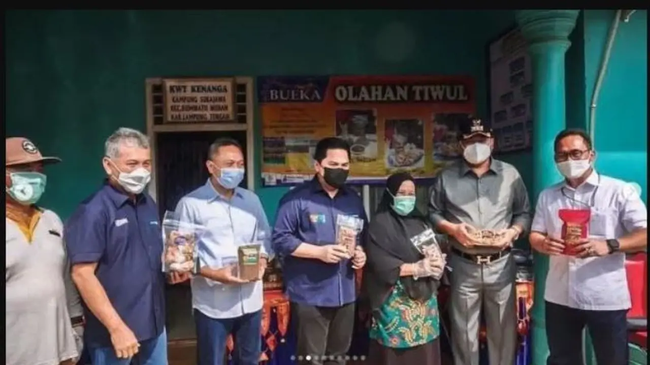 Bertemu Erick Thohir, Bupati Lampung Tengah Pakai Ikat Pinggang Seharga Rp13 Juta