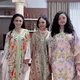 Krisdayanti, Yuni Shara, dan Amora saat Buka Puasa Bersama kompak pakai kaftan. [@krisdayantilemos]