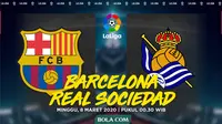 La Liga - Barcelona Vs Real Sociedad (Bola.com/Adreanus Titus)