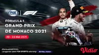 Streaming Formula 1 2021 Monaco Series di FOX Sports Eksklusif Melalui Vidio. (Sumber : dok. vidio.com)