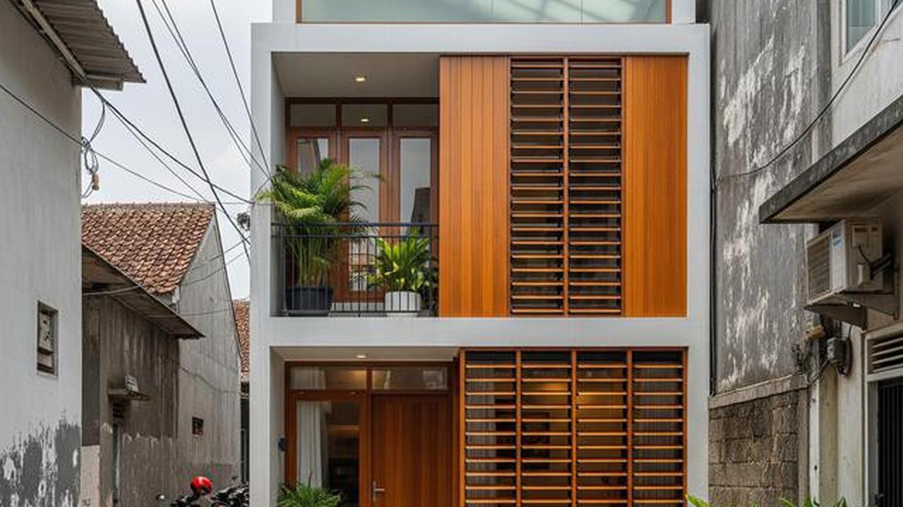 9 Desain Rumah Mungil di Gang Anti Pengap, Strategi Cerdas Sirkulasi Udara dan Cahaya