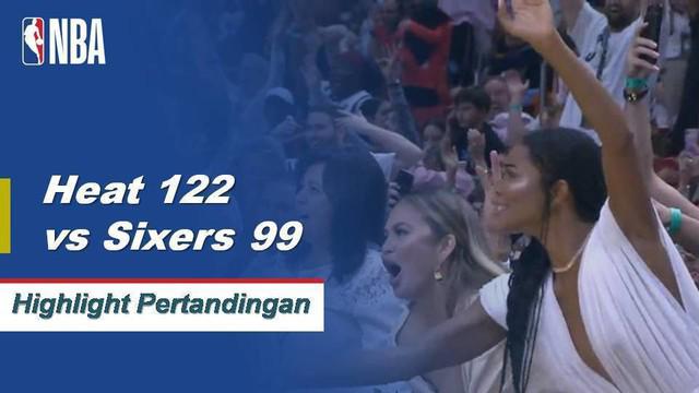 Dwyane Wade membukukan 30 poin, tiga rebound dan tiga assist saat Miami mengalahkan Philadelphia.