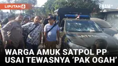 Pak Ogah Tertabrak Truk Saat Hindari Razia, Satpol PP di Jakut Diamuk Warga