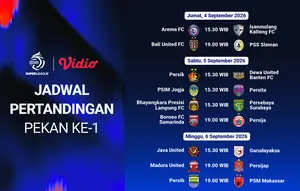 Jadwal BRI Super League 2026/27: 9 Laga Siap Digelar pada Pekan Pertama di Vidio