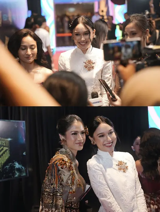 Tanpa balutan gaun, Yasmin Napper terlihat menawan dalam balutan kebaya Janggan putih [@yasminnapper]